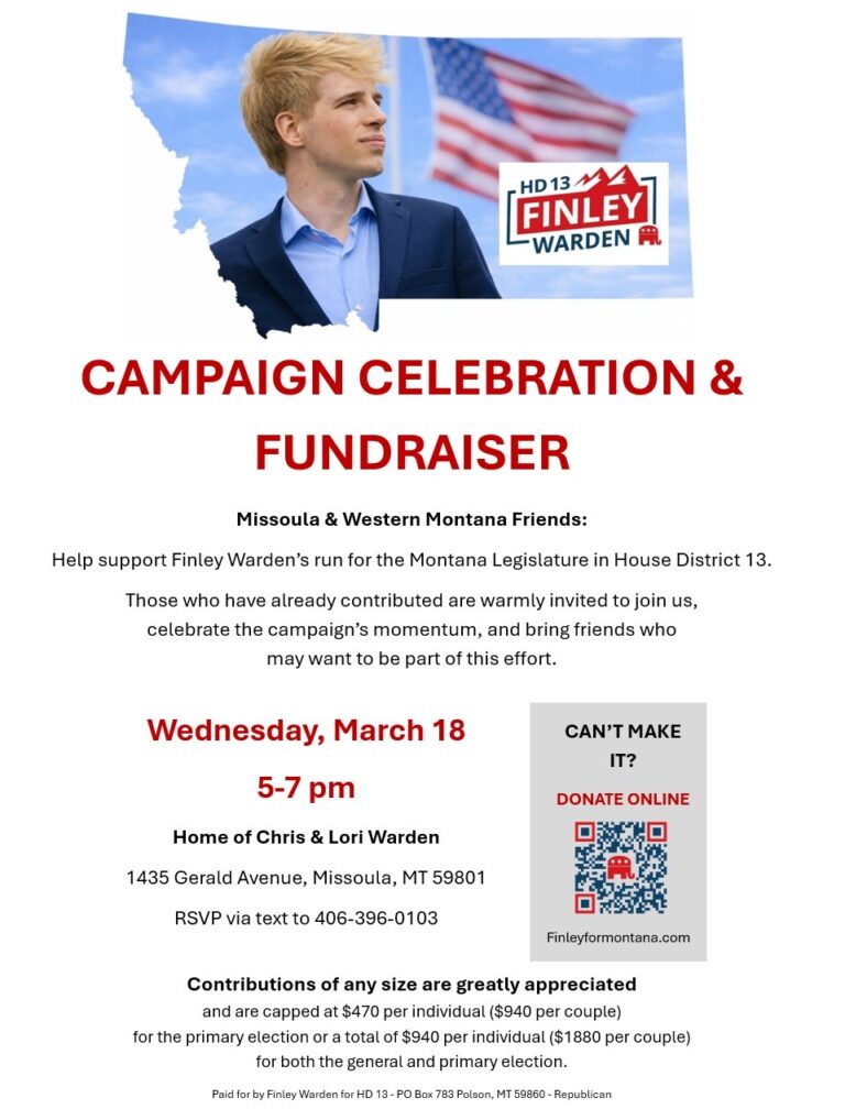 Finley Warden Campaign Celebration & Fundraiser