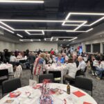 A packed dining room at the Broadway Inn as Missoula County Republicans host Celebrate America.