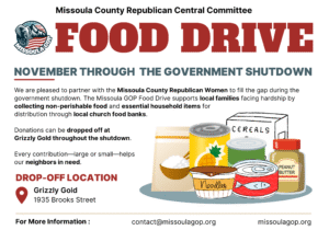 Missoula GOP Food Drive