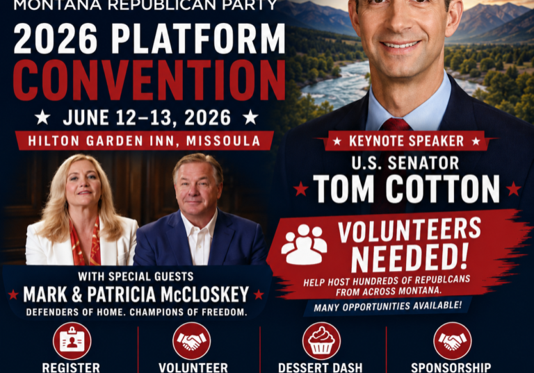 Tom Cotton headlines 2026 Montana Republican Party Platform Convention in Missoula